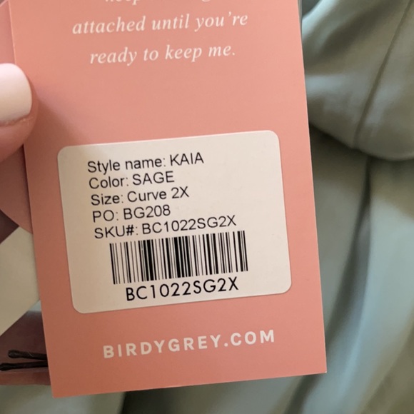 KAIA BIRDY GREY XXL bridesmaid dress! NEVER WORN! - Picture 2 of 3